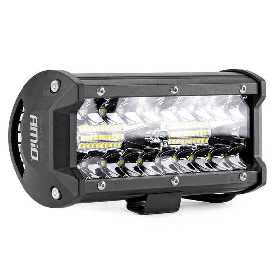 Proiector LED pentru Off-Road, ATV, SSV, cu doua fluxuri de lumina, culoare 6500K, 120W, tensiune 9 - 36V, dimensiuni 170 x 74 x 63 mm - - Roveli