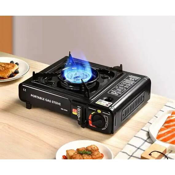 Aragaz camping, aprindere automata, negru - 5- Roveli