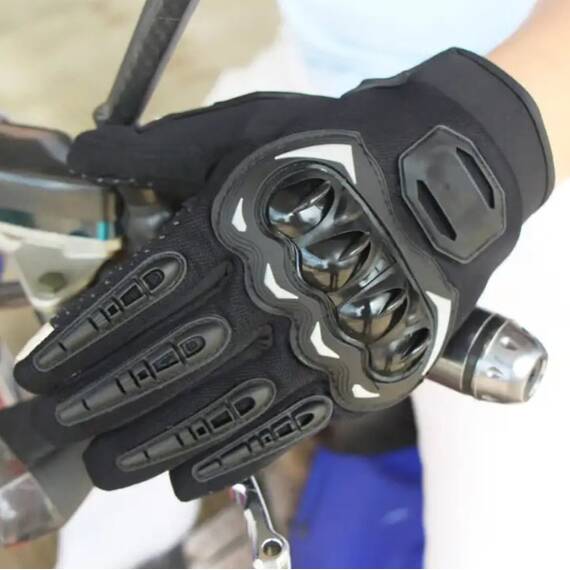 Manusi moto , Impermeabile, Piele, Negru, Marime (34): L - - Roveli