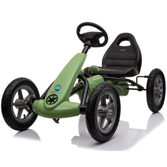 Kart cu pedale si roti gonflabile Karera Verde Kidscare - - Roveli