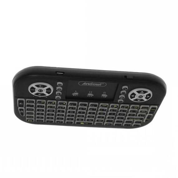 Tastatura wireless mini cu touchpad, USB, RGB, BT, K700C - - Roveli