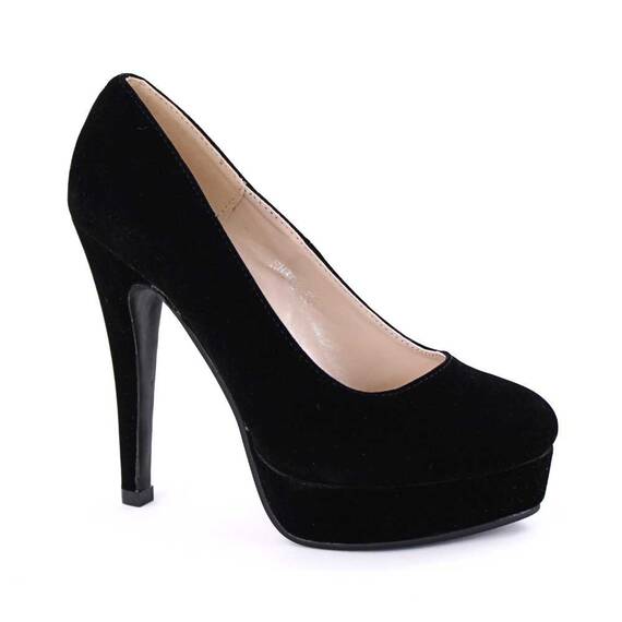 ​Pantofi de dama eleganti , cu platforma SH396-BLACK, Culoare (12): Negru, Marime (12): 36* - - Roveli