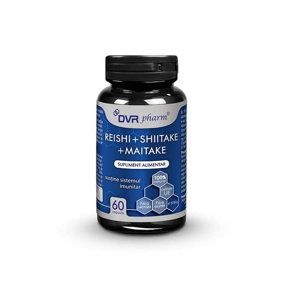 Reishi + Shiitake + Maitake 60 capsule DVR Pharm - - Roveli