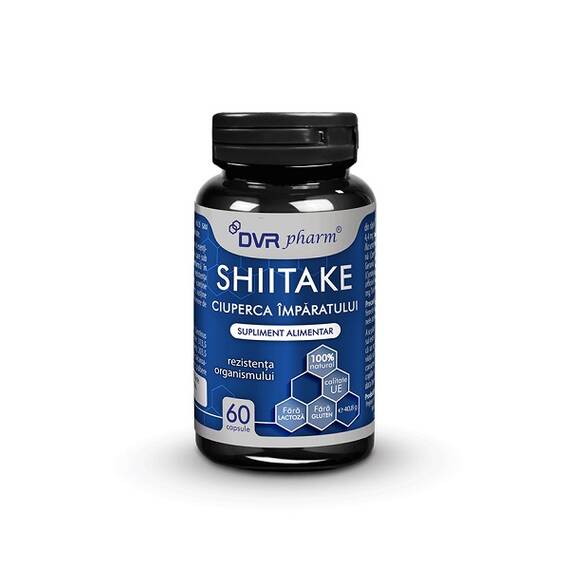 Shiitake Ciuperca Imparatului 60 capsule DVR Pharm - - Roveli