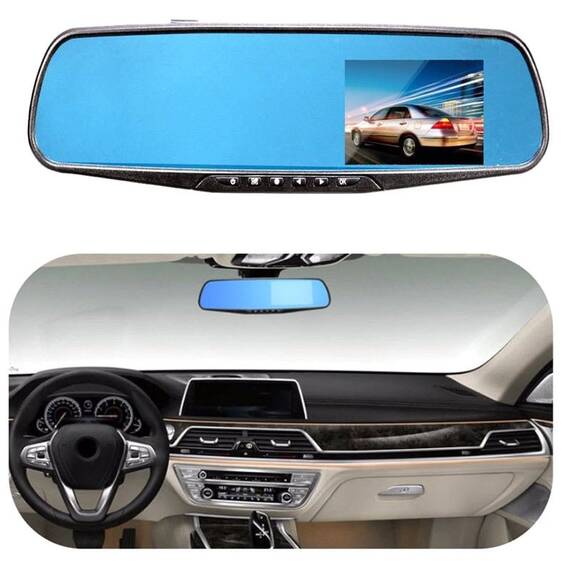 Oglinda auto Full HD cu camera, unghi larg de filmare - 5- Roveli