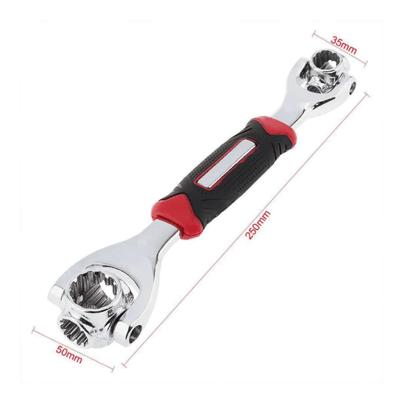 Cheie universala 48 in 1, otel carbon dur, rotire 360 - 3- Roveli