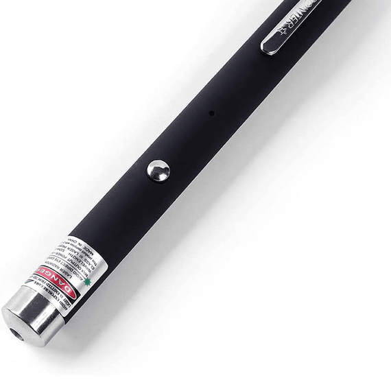 Laser pointer verde, tip stilou metalic, 3V - 3- Roveli