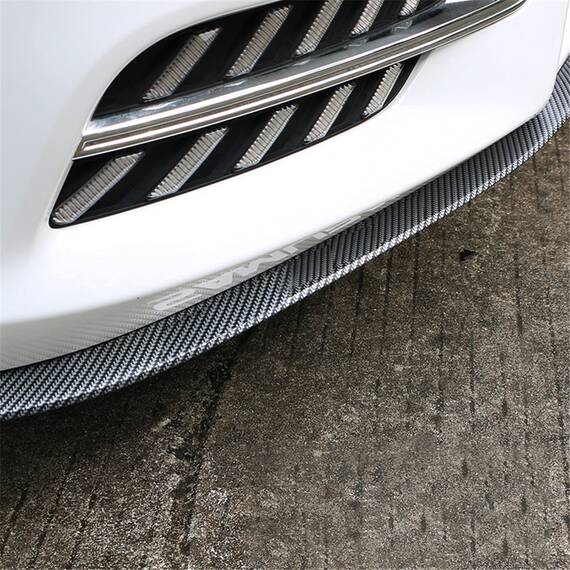 Protectie spoiler, prelungire bara fata/spate din cauciuc, culoare CARBON Negru - - Roveli