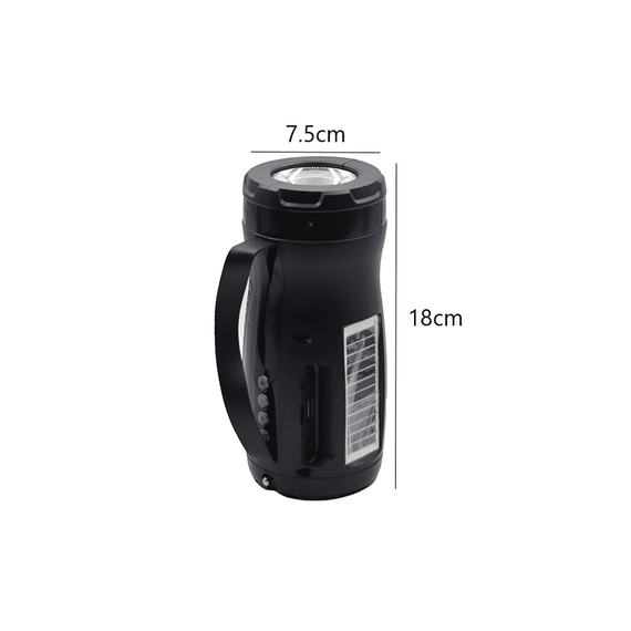 Boxa portabila cu panou solar si lanterna, USB, Radio, AI153 - 5- Roveli