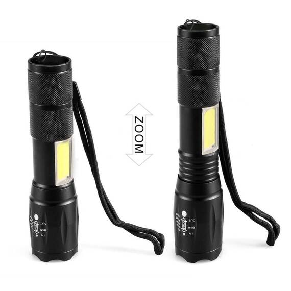 Lanterna LED, 3 moduri luminare, USB, 3800 lumeni, C812T6 - 7- Roveli
