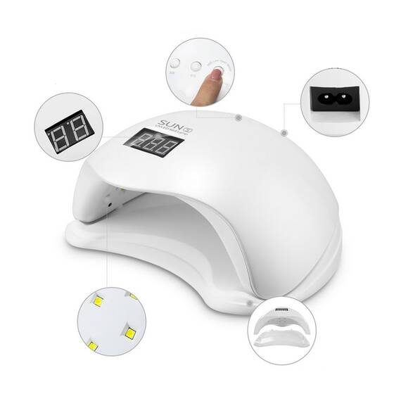 Lampa UVLED Sun5 pentru manichiura/pedichiura, 48W - 4- Roveli