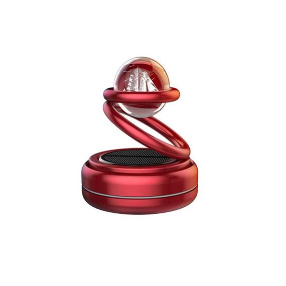 Mini odorizant auto cu incarcare solara, rosu - - Roveli