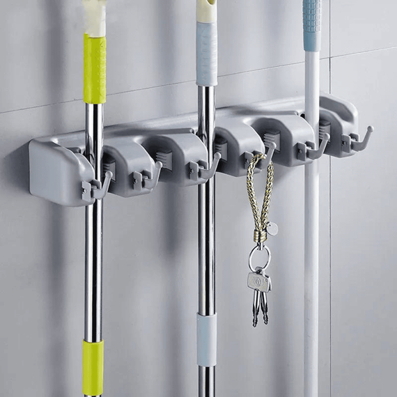 Suport multifunctional pentru perete, 5 compartimente, 40cm - 4- Roveli