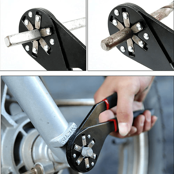 Cheie universala 14 in 1, 8 inch, deschidere 12/20mm, otel - 2- Roveli