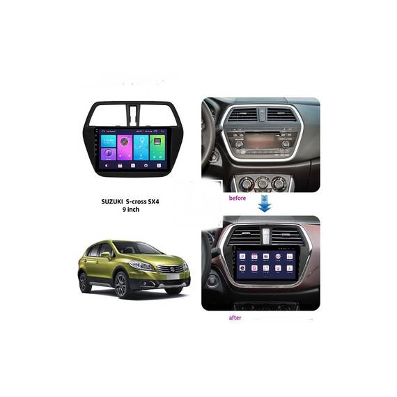 Rama Navigatie 9" cu cablaj  compatibila Suzuki SX4 S-Cross  2013-> Cod: NV3194 / GR1 - 4- Roveli