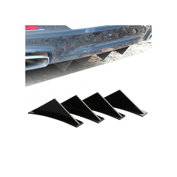 Set ornament splitter pentru bara spate culoare Negru  Cod: UNIV-046 - 6- Roveli