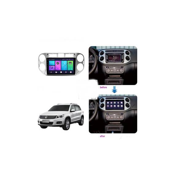 Rama Navigatie 9" cu cablaj si modul canbus compatibila VW Tiguan I 2007-2012  Cod: NV3244 / GR1 - 2- Roveli