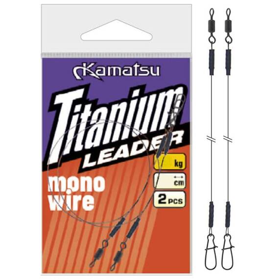 Struna Kamatsu Titanium (2buc/plic) 25cm, Varianta (50): Struna Kamatsu Titanium (2buc/plic) 25cm/18kg - - Roveli