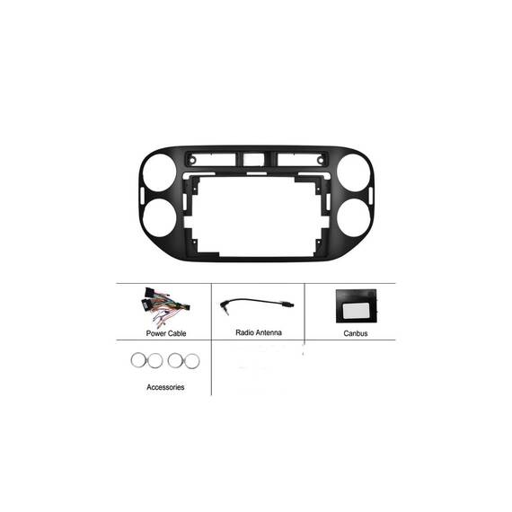 Rama Navigatie 9" cu cablaj si modul canbus compatibila VW Tiguan I 2007-2012  Cod: NV3244 / GR1 - 4- Roveli