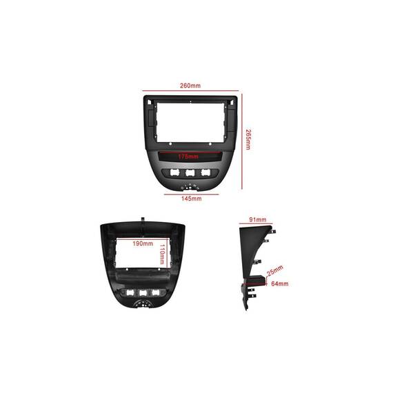 Rama Navigatie 10" cu cablaj si modul canbus compatibila Toyota Aygo 2005-2014 Cod: NV3143/ GR2 - 3- Roveli