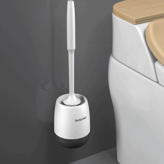 Perie din silicon pentru toaleta cu suport de perete rotund - 4- Roveli