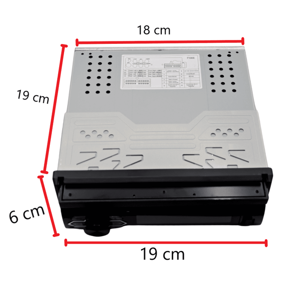 MP5 Player CTC708, ecran retractabil 7”, 1DIN, 4x60W, touchscreen - 7- Roveli