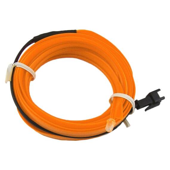 Banda neon auto, flexibila, 12V, 2m, portocaliu - 2- Roveli