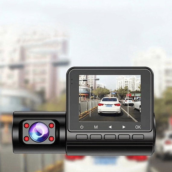 Camera auto tripla DVR, 1080P, ecran 2.4'', inregistrare automata - 5- Roveli