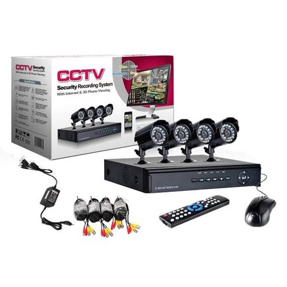 Sistem de supraveghere CCTV cu 4 camere HD, IR - 6- Roveli