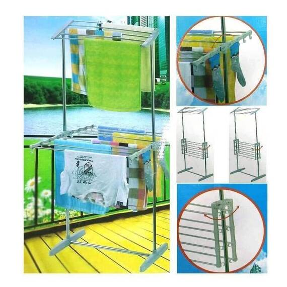 Uscator rufe supraetajat, pliabil, multifunctional - 4- Roveli