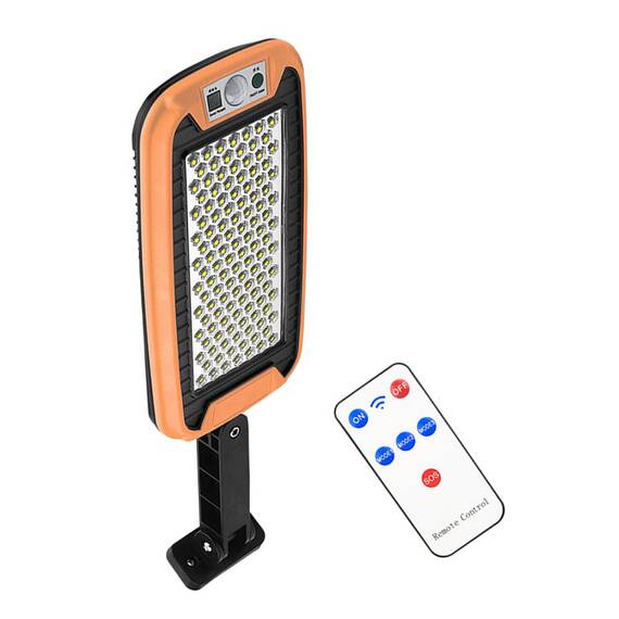 Lampa solara cu suport si telecomanda, 124 LED, 20W - - Roveli