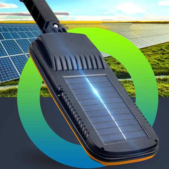 Lampa solara cu suport si telecomanda, 124 LED, 20W - 5- Roveli