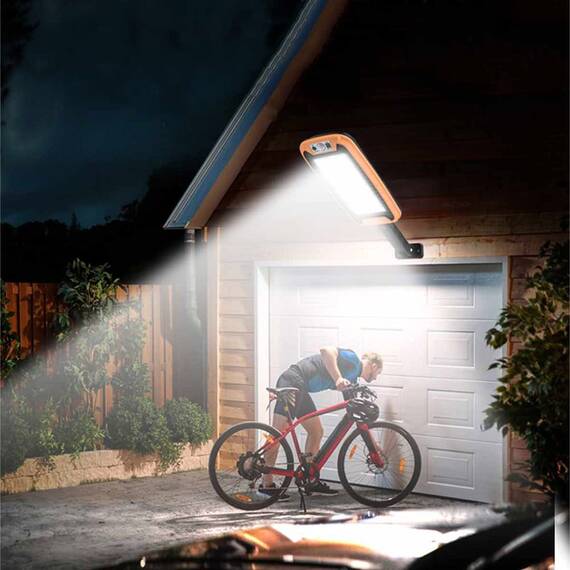 Lampa solara cu suport si telecomanda, 124 LED, 20W - 6- Roveli