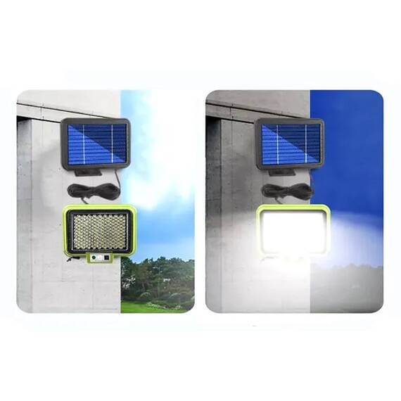 Lampa LED cu panou solar, 199 SMD, telecomanda, 30W - 3- Roveli