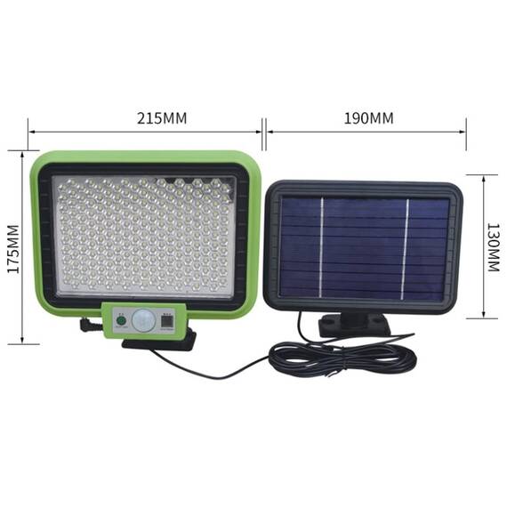 Lampa LED cu panou solar, 199 SMD, telecomanda, 30W - 4- Roveli