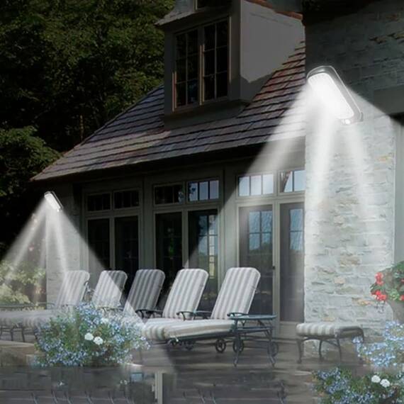 Lampa LED cu panou solar, 54 COB, telecomanda, 30W - 7- Roveli