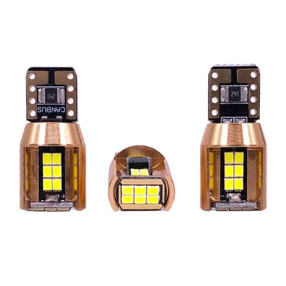 Set 2 becuri auto LED 18SMD, T10 W5W, canbus, 6000K, 12V, 1000lm - 6- Roveli