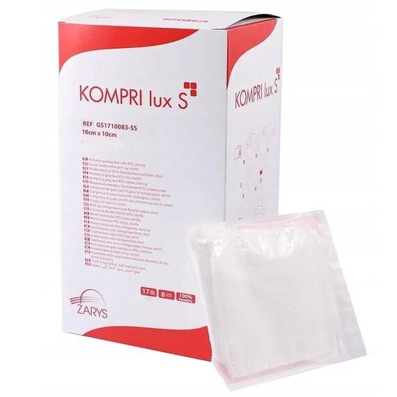 Comprese sterile tifon Kompri Lux S, 10cmX10cm - 5 buc/plic Calitate Superioara - - Roveli