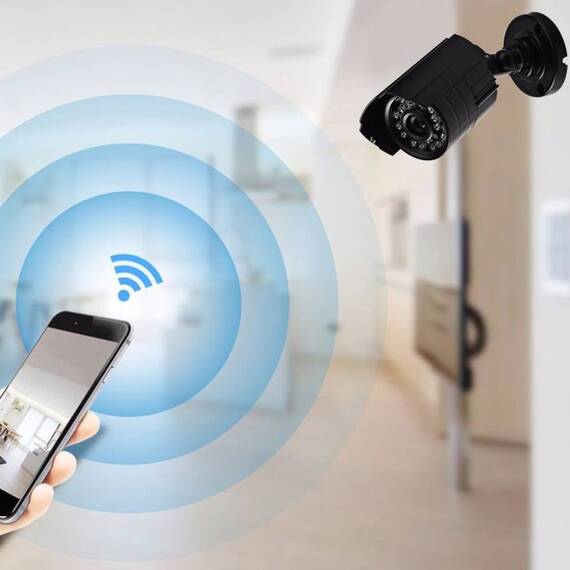 Sistem de supraveghere CCTV cu DVR, 4 camere, IR, HD, USB, IP65 - 4- Roveli