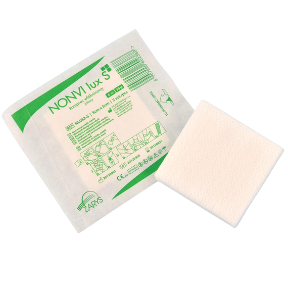 Comprese sterile din netesut NONVI lux 40 g 5x5cm, 3 buc/plic - - Roveli