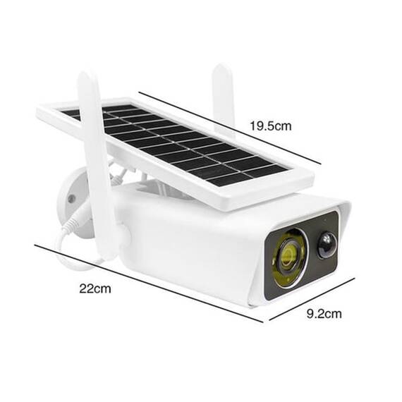 Camera de supraveghere cu panou solar, IP66, WIFI, 3MP - 4- Roveli