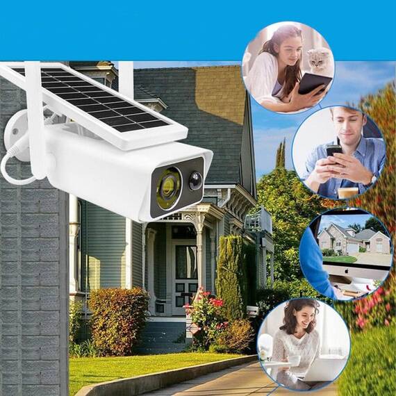 Camera de supraveghere cu panou solar, IP66, WIFI, 3MP - 7- Roveli