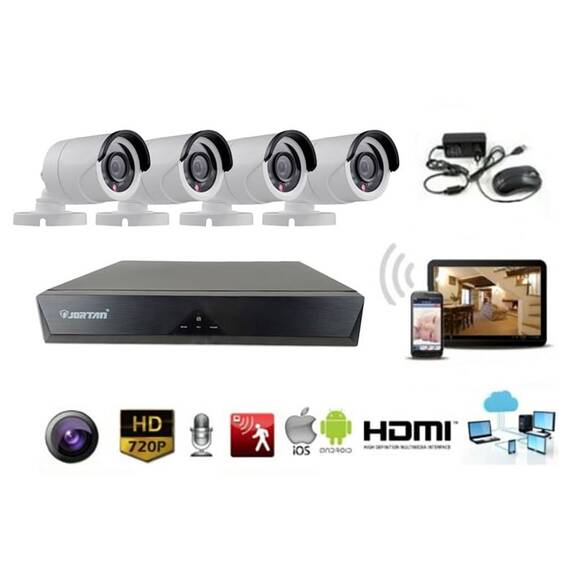 Sistem de supraveghere Jortan, 4 camere, HDMI, Wireless - 7- Roveli