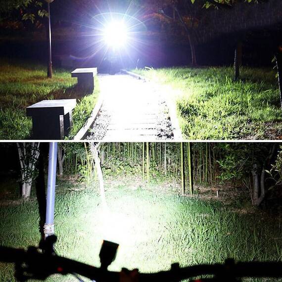 Lanterna LED cu panou solar pentru bicicleta/trotineta, LY17 - 7- Roveli