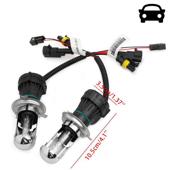 Set 2 becuri xenon, H4/3, 6000K, 70W/set - 6- Roveli