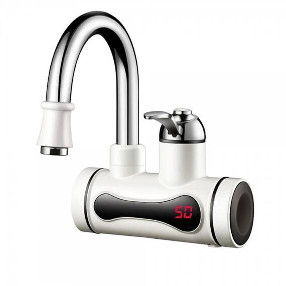 Robinet Electric cu furtun si para dus, pentru perete - - Roveli