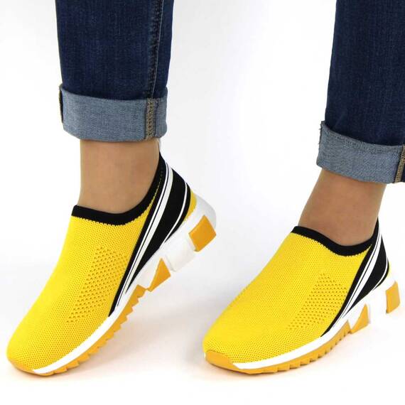 Pantofi sport de dama, usori si comozi LLS-012-YELLOW, Culoare (12): Alb, Negru, Galben, Marime (12): 38 - 3- Roveli