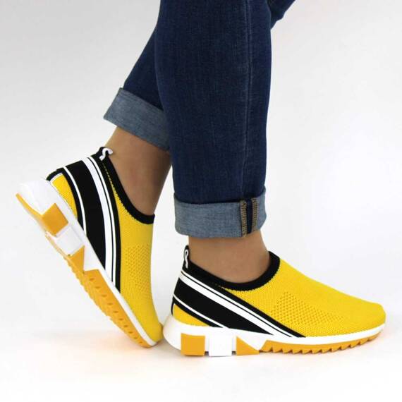 Pantofi sport de dama, usori si comozi LLS-012-YELLOW, Culoare (12): Alb, Negru, Galben, Marime (12): 38 - 4- Roveli