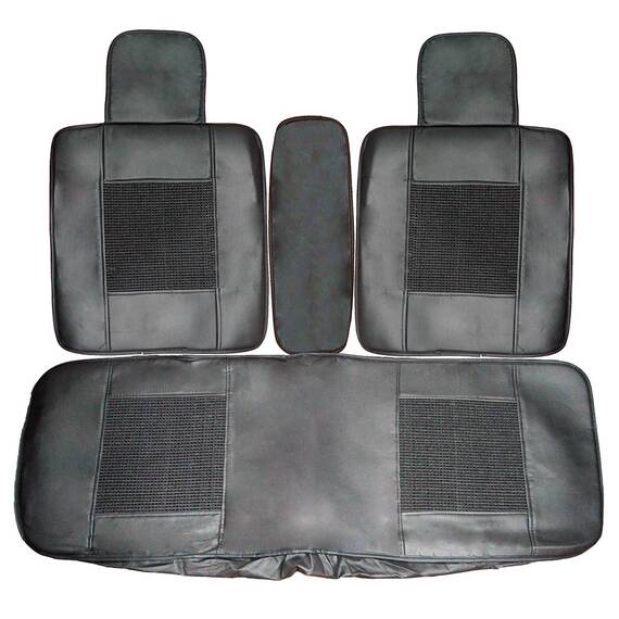 Huse scaune auto universale, textil/piele ecologica, 7 piese - 3- Roveli