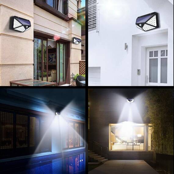 Lampa Solara 100 Led cu Senzor de miscare - 2- Roveli